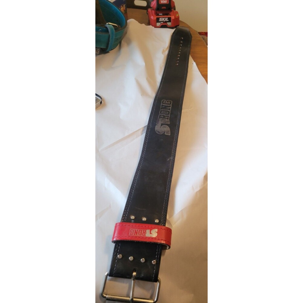 STrong Weightlifting Leather Belt 48"  X 4” X-10mm Thick size xl